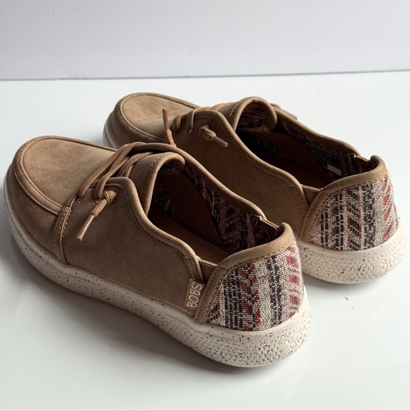 Skechers Bob’s Tan Slip-On Loafers Vegan Memory Foam Size 6.5 - Picture 4 of 12